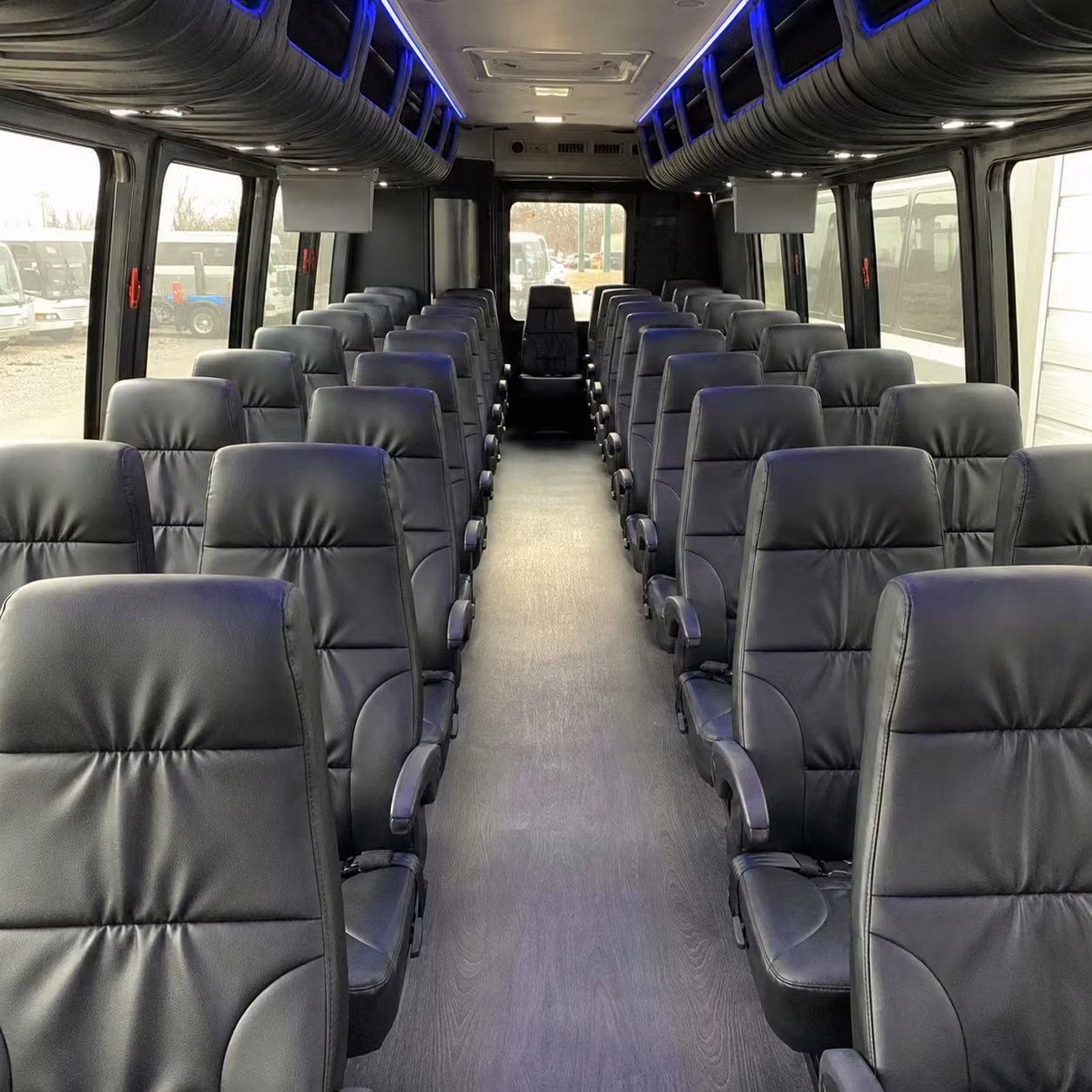 28 passenger minibus inside