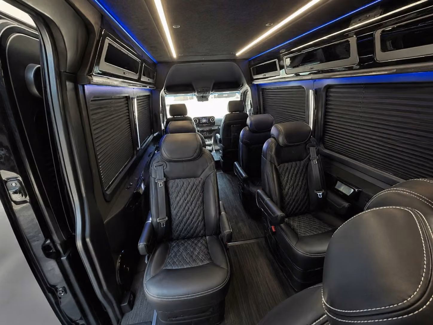 sprinter van with driver inside